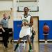 Huron junior Antonio Henry reacts to being called for a foul in the game on Friday, March 8. Daniel Brenner I AnnArbor.com